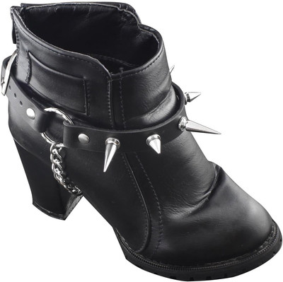 Women Boot Bracelet Metal Spike Chains Bling Western Fashion Jewelry Anklet Shoe