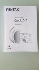 PENTAX OPTIO SV FRENCH INSTRUCTION MANUAL GUIDE INSTRUCTIONS