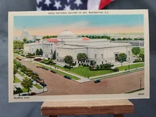 Unused 3 1/2 x 5 1/2 Postcard National Gallery Of Art Washington DC Linen