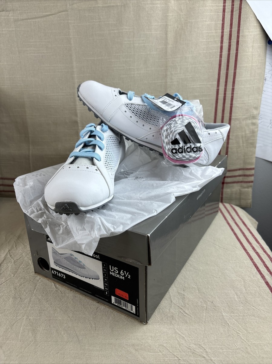 NEW/Tag Adidas Driver ClimaCool Spikeless Golf Shoes White Womens