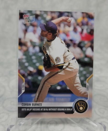 2021 Topps Now 207 Corbin Burnes