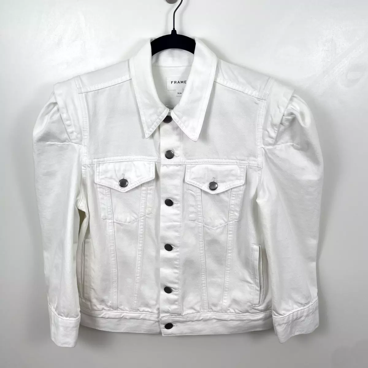 White cotton 2025 jacket womens