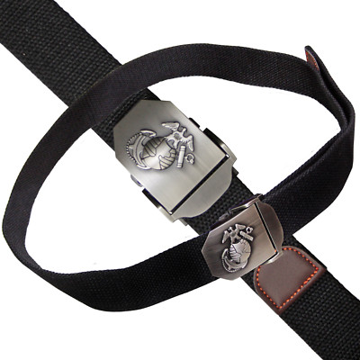 MFH USMC Gürtel Herrengürtel Hosengürtel verstellbar schwarz Länge bis 120 cm