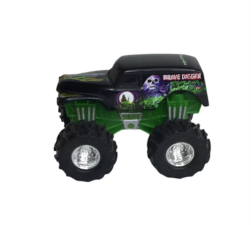 Grave Digger Monster Jam Truck 5 Inch Push And Go Pullback Vintage 2001