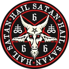 Satanic Sticker Decal hail satan satanist sticker