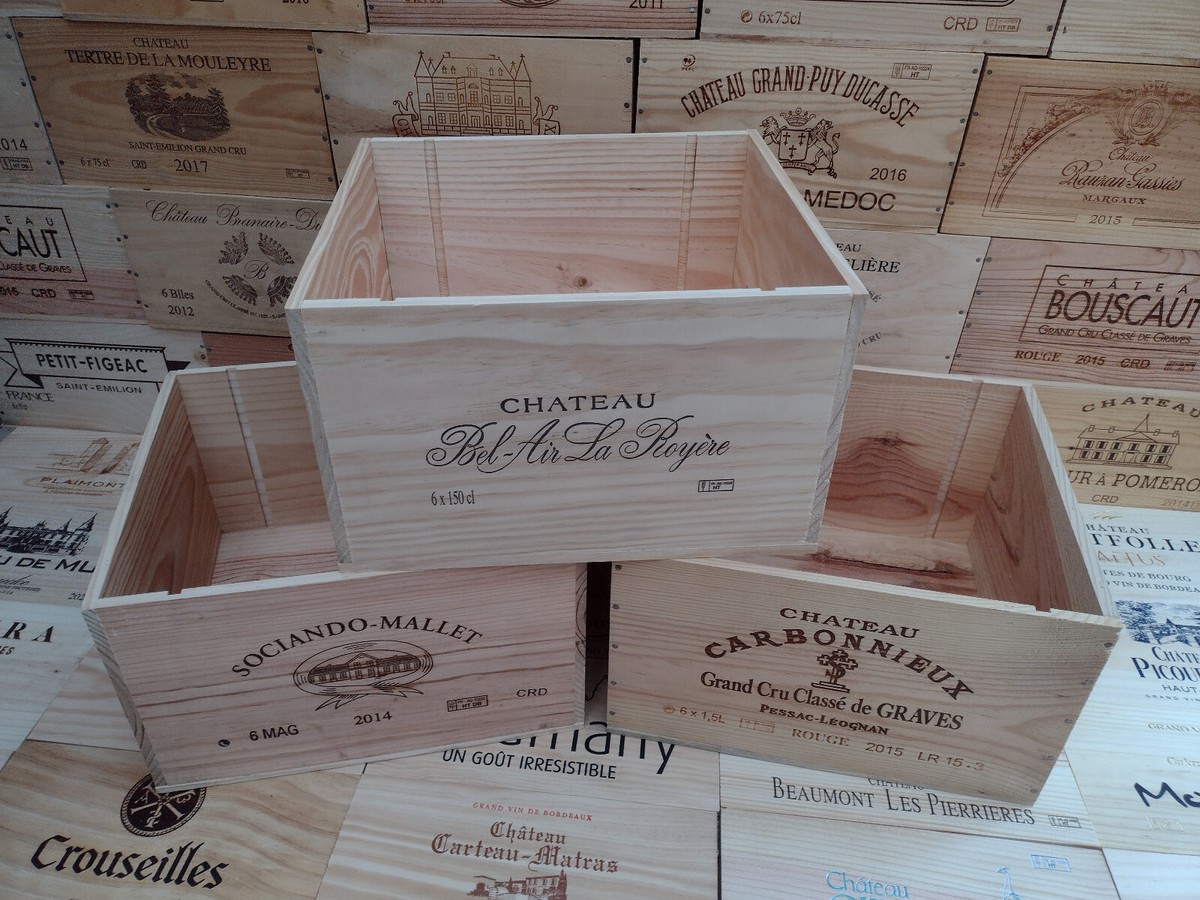 Wooden wine box crate ~ Large 6 Magnum & 24 Half Bottle sizes