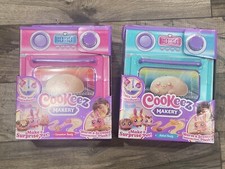 2 Cookeez Makery Baked Treatz Lot Oven Cinnamon Treats Pink  Baked Treats Teal