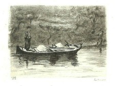 HALAGE OF A BOAT / QUANTUM PRINTER / ENGRAVING ENGRAVING 