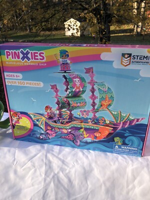 PinXIES Marvelous Mermaid Ship Build Your own Play Set 160+ Pieces