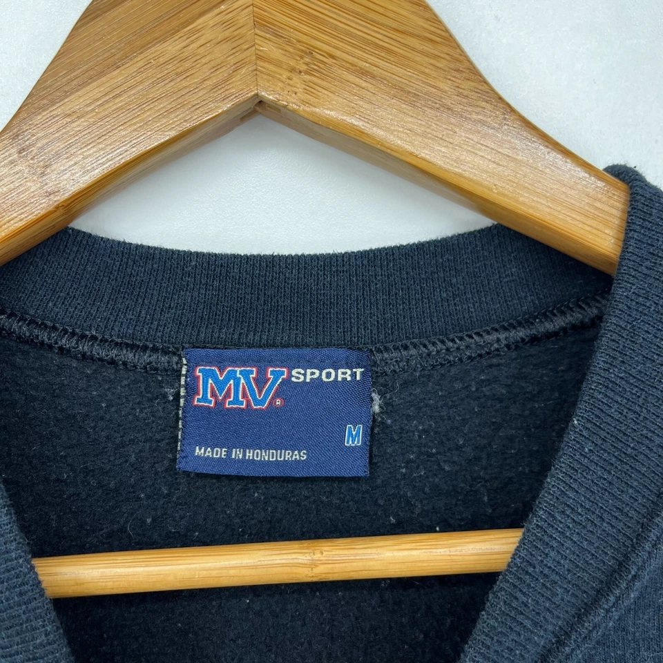 MV Sport Sweatshirt Adult M Black Crew Neck Cotton Tulsa Golden Hurricane NCAA - Image 4 of 4