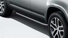 New Genuine Land Rover Defender 110 Silver Side Protection Tubes Running Boards 