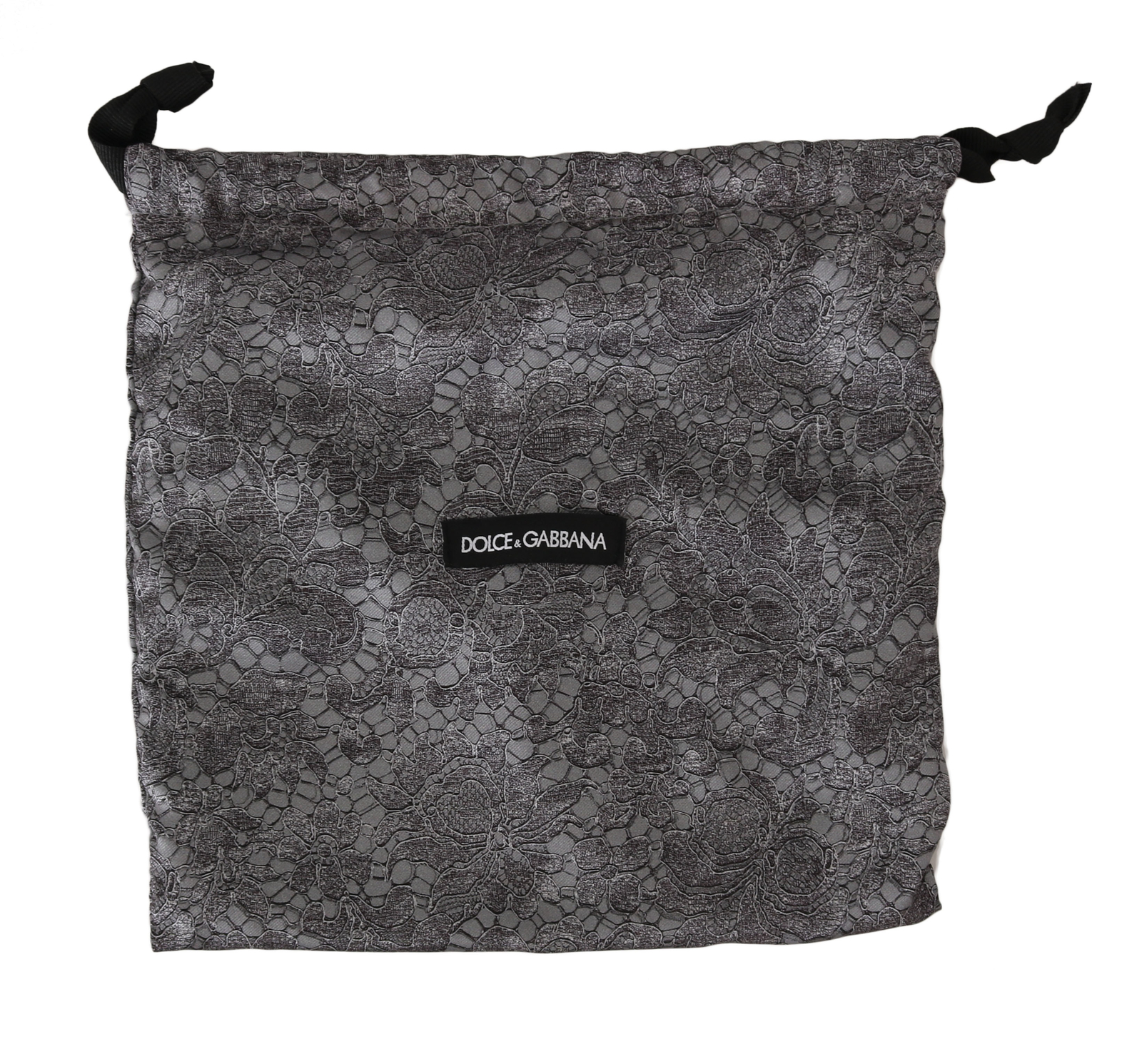 DOLCE - GABBANA Сумка-чехол для пыли кружево серая на шнурке маленькая 26см x 26см 4290₽