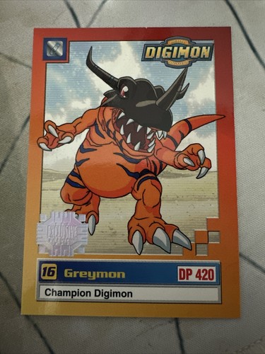1999 Upper Deck Digimon Series 1 - Greymon 19/34 - Exclusive Preview - Picture 1 of 2