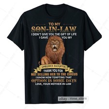 Funny Son-In-Law From Awesome Mother-In-Law T-shirt Gifts For Son In Law Tee Men