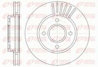 Remsa 2X Bremsscheibe Vorne Ø260 BelüFtet FüR Ford Mondeo I Turnier BNP 1.8I