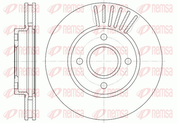 Remsa 2X Bremsscheibe Vorne Ø260 BelüFtet FüR Ford Mondeo I Turnier BNP 1.8I-image