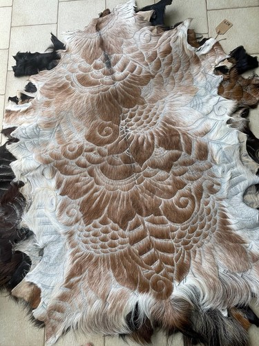 Hand Carved Goat Hides - Picture 6 of 12