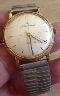 OROLOGIO DA POLSO VINTAGE GENTS SMITHS IMPERIAL 19 JEWELS FUNZIONANTE