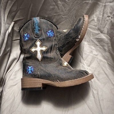 Blazin Roxx Girls Toddler Sierra Cowgirl Square Toe Boot