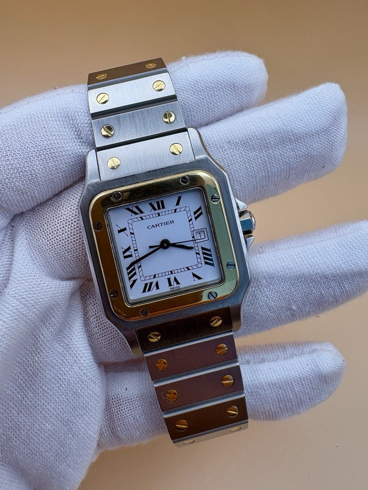 Cartier Santos Caree 2961 Full Set 1985