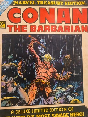 CONAN THE BARBARIAN Marvel Treasury Edition #4 Barry Smith Art Over-sized Format