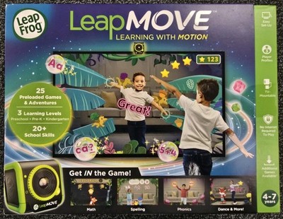 NEW LeapFrog LeapMove Gaming Console  Motion-Based Learning 25 Preload Games
