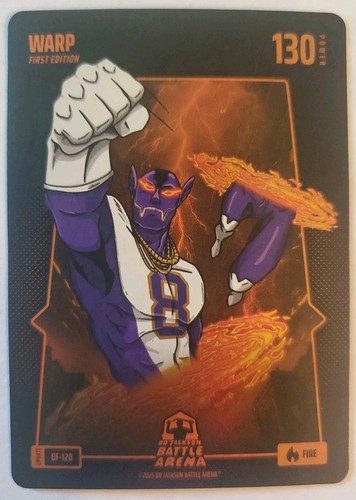 2025 Bo Jackson Battle Arena Update BF-128 Warp Fire Battlefoil Lamar Jackson