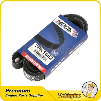 EPDM Serpentine Belt Fit 2006 Acura CSX 2.0L 7PK1662