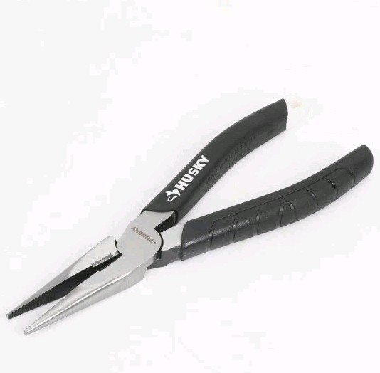 Husky 6 in. H Leverage Long Nose Pliers