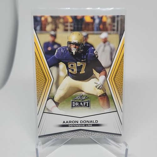 2014 Leaf Draft Gold Aaron Donald ROOKIE HOF DE