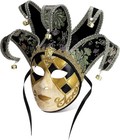 Syhood Mardi Gras Mask Venetian Mask Masquerade Halloween Vintage Jester Full Fa