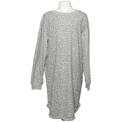 Gap Kids, Kleid, Größe: 140, Grau, Leopard, Sweat, Mädchen #Gff
