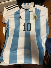 Argentina 2022 Home Messi Two Star Jersey Size XL OG AUTHENTIC *