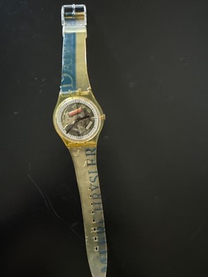 Vintage Swatch Daimler Chrysler Promotional Transparent Quartz Watch 1998
