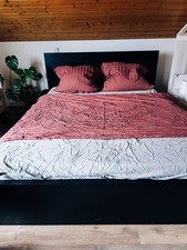 Ikea Malm Bett Doppelbett Schwarz 180 x 210 CM Gebraucht