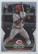 2023 Bowman 1st Edition Sky Blue Foil Cam Collier #BPPF-125 15t1