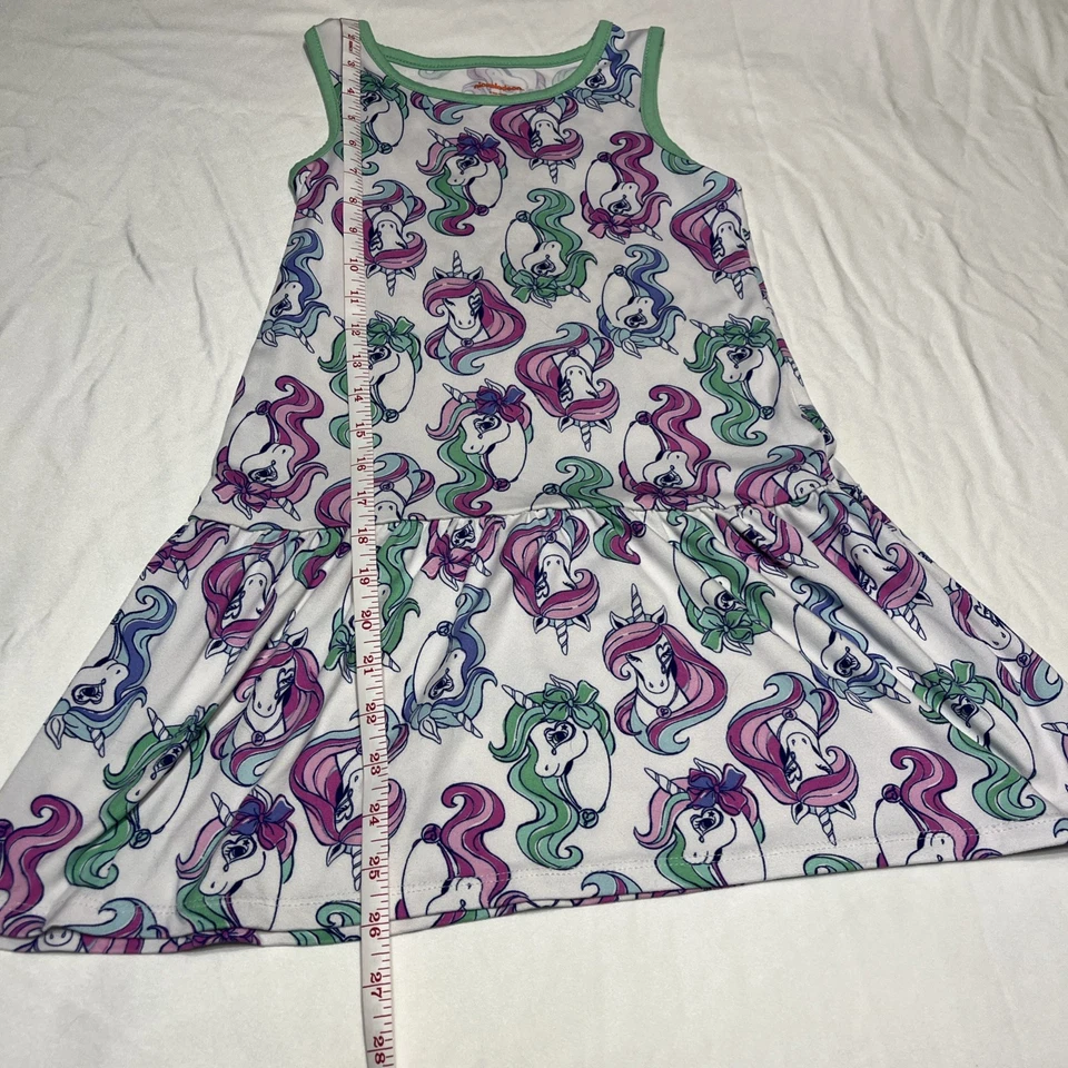 Vestido Unicornios Niñas Talla S 6-6x Buen Estado Nickelodeon Foto 3 de 4