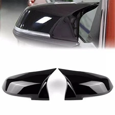 2x Gloss Black Mirror Cover Cap Replacement For BMW 2-Serier F22 Coupe F23 M240i