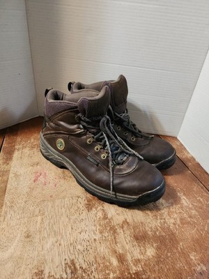 Timberland MENS White Ledge Waterproof Mid Hiker Boots Brown 13 M #A1691 GUC 