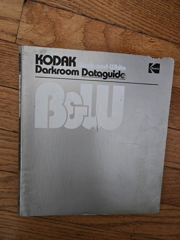 Kodak Black and White Darkroom Dataguide (1980). Photography