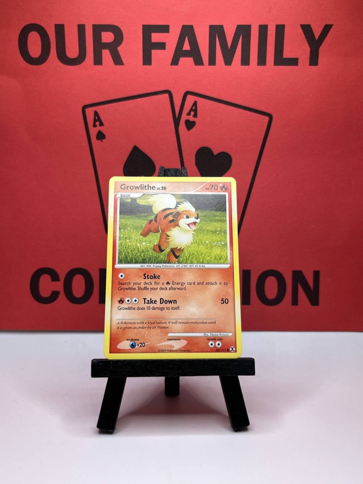 Growlithe 63/111 Rising Rivals Non Holo Pokemon Card