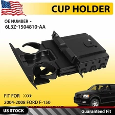 Dashboard Cup Holder Insert For Ford F150 2004-2008 Black Plug in Cup Holder