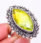 Bi-Color Tourmaline Gemstone 925 Silver Plated Jewelry Ring s.9 M1554 — photo 2