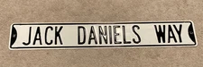 HUGE 3 foot long JACK DANIELS WAY heavy metal street sign