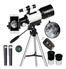 Telescope for Adults  Kids, 70mm Aperture Refractor 15X-150X Portable Travel