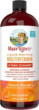 MaryRuth's Liquid Multivitamin+Hair Growth | Biotin 10000mcg Mango, 30 fl oz