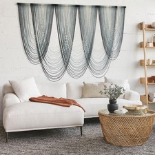 IOWER Large Macrame Wall Hanging Dip-Dyed Macrame Wall Decor Boho Wall Decor ...