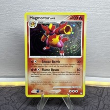 Magmortar - 12/123 - Pokemon Mysterious Treasures Holo Card NM SWIRL