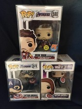 AVENGERS FUNKO P LOT (IRON MAN #580, CAPTIAN AMERICA #573, CAPTIAN CARTER #968)