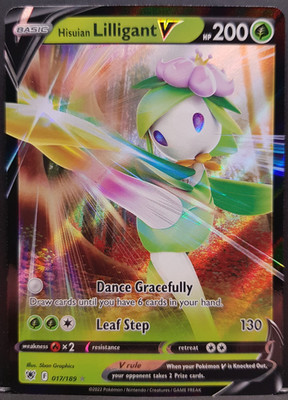 Hisuian Lilligant V 017/189 Astral Radiance Pokémon Pokemon Card English NM